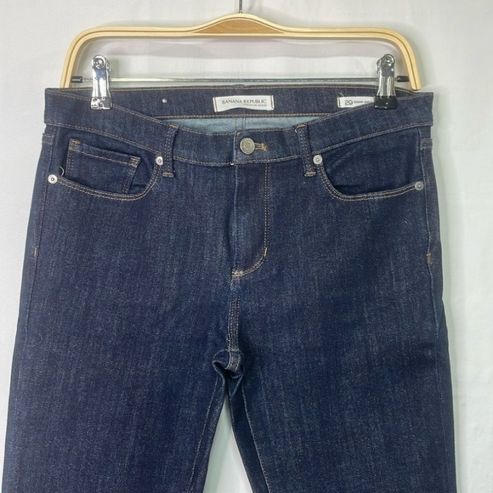🍓 banana republic, premium denim ankle, skinny dark wash jeans